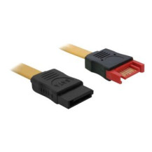 Delock 0.3m SATA III - 0,3 m - Maschio/Femmina - Marrone