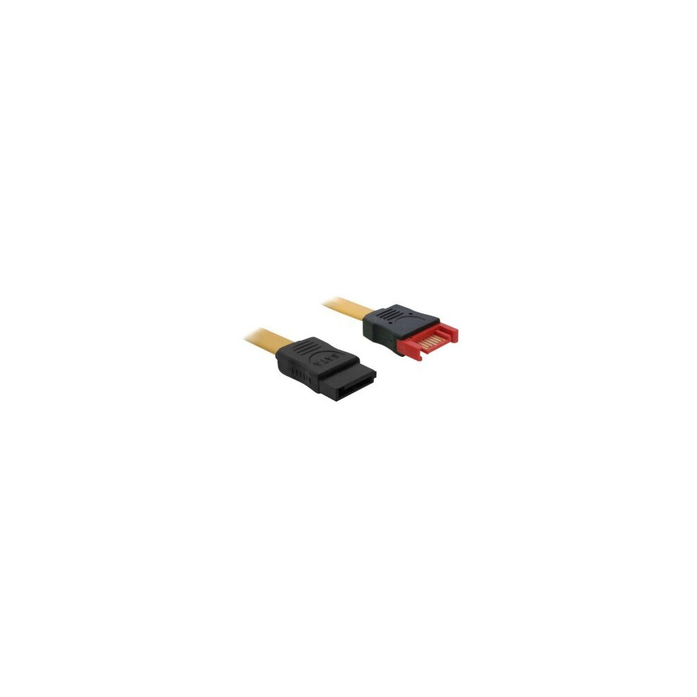 Delock 0.3m SATA III - 0,3 m - Maschio/Femmina - Marrone