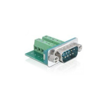 Delock Sub-D 9-p M - 9-p D-Sub M - Verde - Argento - 1 pezzo(i)