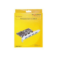 Delock 89297 - PCIe - USB 3.2 Gen 1 (3.1 Gen 1) - Nero - Argento - PC - Windows 7 Home Premium,Windows 7 Home Premium x64,Window