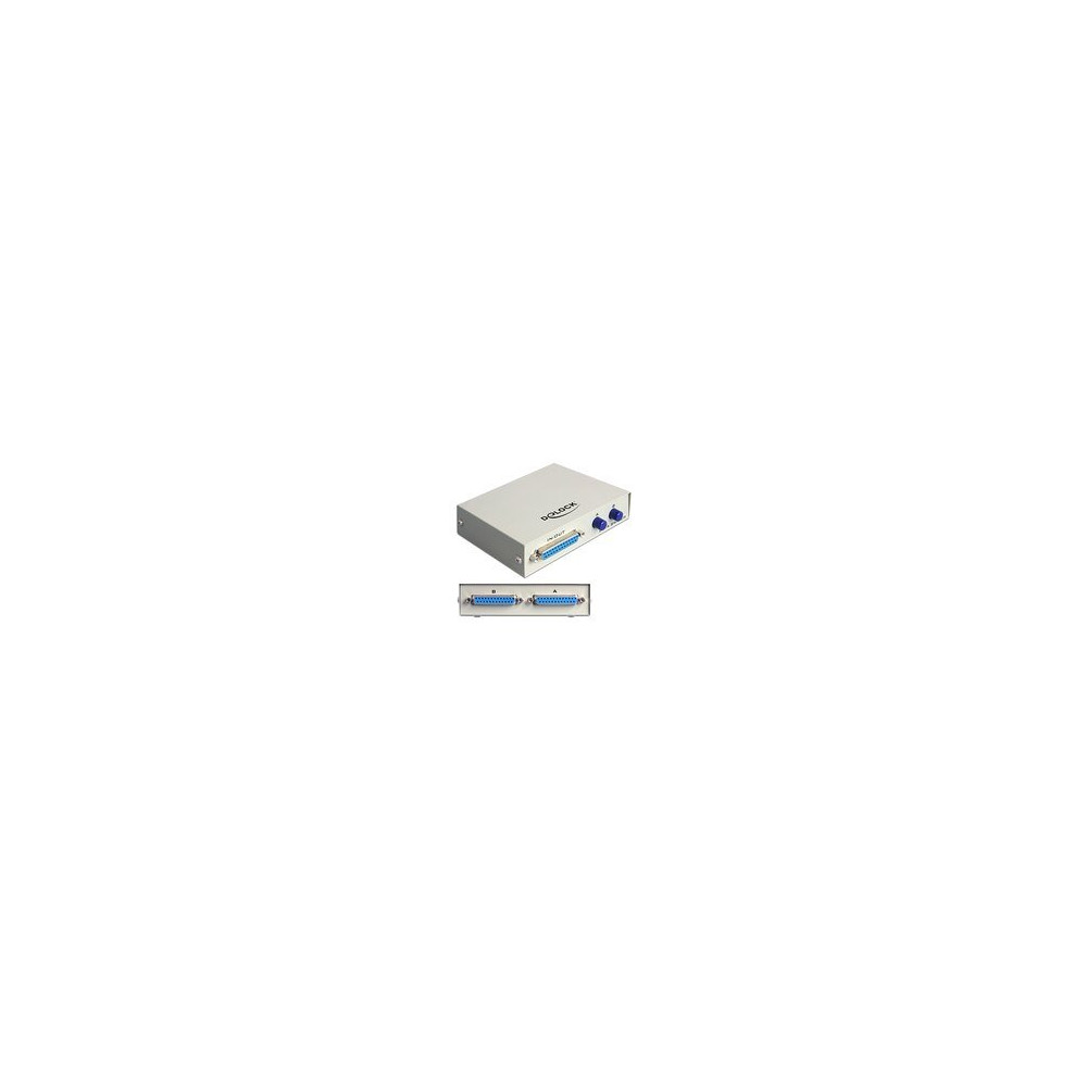 Delock 87618 2-port Interruttore - Parallel D-sub 25pol., Parallel