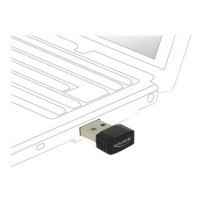 Delock 12461 - Senza fili - USB - WLAN - Wi-Fi 5 (802.11ac) - 433 Mbit/s - Nero