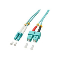 Lindy 5.0m OM3 LC - SC Duplex - 5 m - OM3 - LC - SC - Maschio/Maschio - Turchese