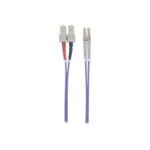 Intellinet 750929 - 2 m - OM4 - LC - SC - Maschio/Maschio - Viola