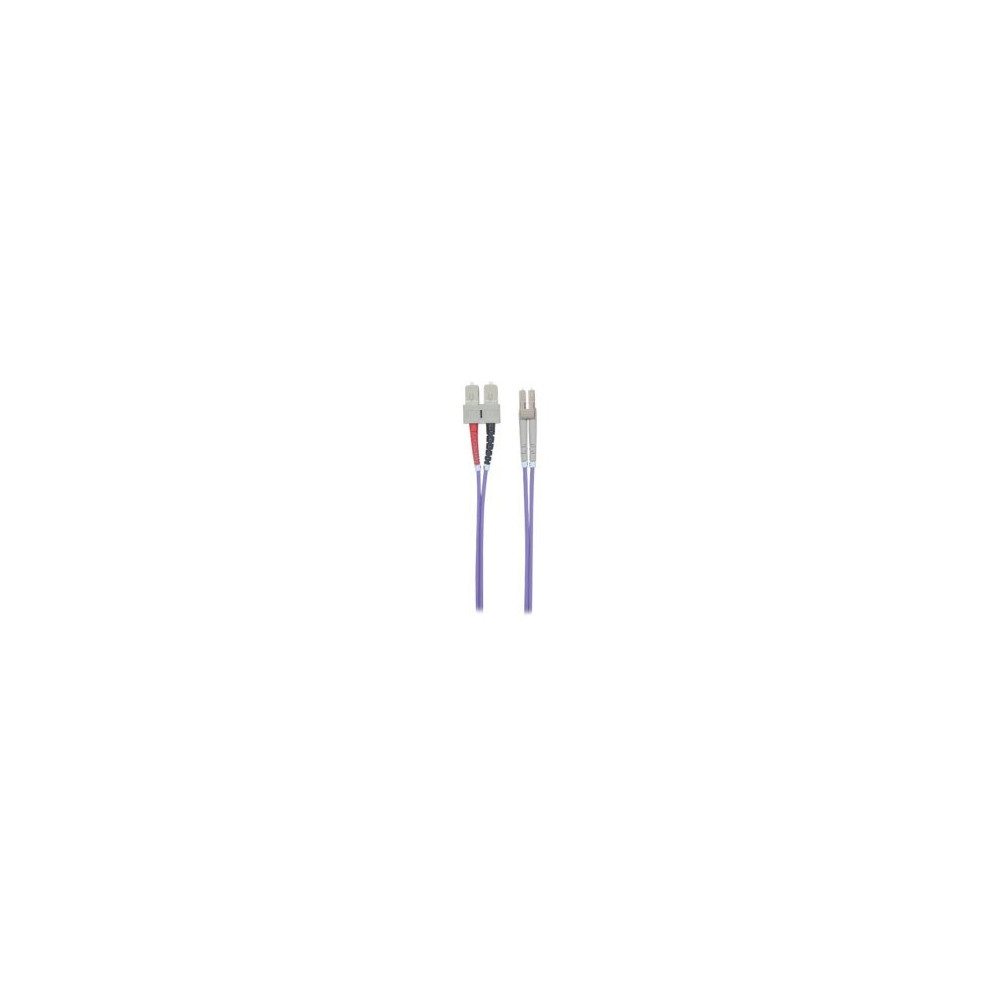 Intellinet 750929 - 2 m - OM4 - LC - SC - Maschio/Maschio - Viola