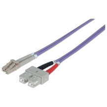 Intellinet 750929 - 2 m - OM4 - LC - SC - Maschio/Maschio - Viola