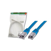 DIGITUS Patch Cable - SFTP - CAT5E - 3M - blue - 3 m - Blu