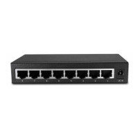 Lindy Network Switch - Gigabit - Desktop - 8 Port - 10/100/1000 - Gestito - Supporto Power over Ethernet (PoE)