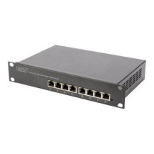 DIGITUS DN-80114 - Non gestito - Gigabit Ethernet (10/100/1000) - Full duplex - Montaggio rack