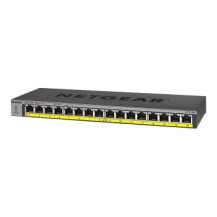 Netgear GS116LP - Non gestito - Gigabit Ethernet (10/100/1000) - Supporto Power over Ethernet (PoE) - Montaggio rack
