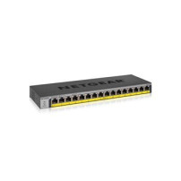 Netgear GS116LP - Non gestito - Gigabit Ethernet (10/100/1000) - Supporto Power over Ethernet (PoE) - Montaggio rack