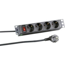EFB Elektronik EK631DE.11 - 2 m - 4 presa(e) AC - Interno - Tipo C - IP20 - Nero