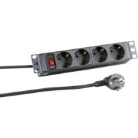 EFB Elektronik EK631DE.11 - 2 m - 4 presa(e) AC - Interno - Tipo C - IP20 - Nero