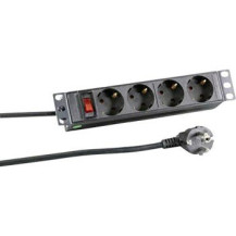 EFB Elektronik EK631DE.11 - 2 m - 4 presa(e) AC - Interno - Tipo C - IP20 - Nero