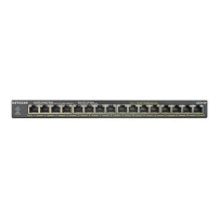 Netgear GS316P - Non gestito - Gigabit Ethernet (10/100/1000) - Full duplex - Supporto Power over Ethernet (PoE) - Montaggio rac