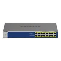 Netgear GS516PP - Non gestito - Gigabit Ethernet (10/100/1000) - Full duplex - Supporto Power over Ethernet (PoE) - Montaggio ra