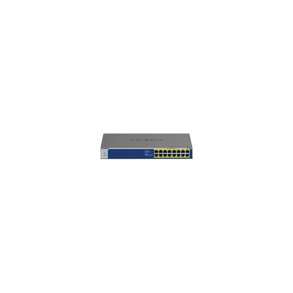 Netgear GS516PP - Non gestito - Gigabit Ethernet (10/100/1000) - Full duplex - Supporto Power over Ethernet (PoE) - Montaggio ra
