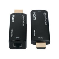 Manhattan 207539 - Trasmettitore e ricevitore AV - 60 m - Cablato - Nero - HDCP