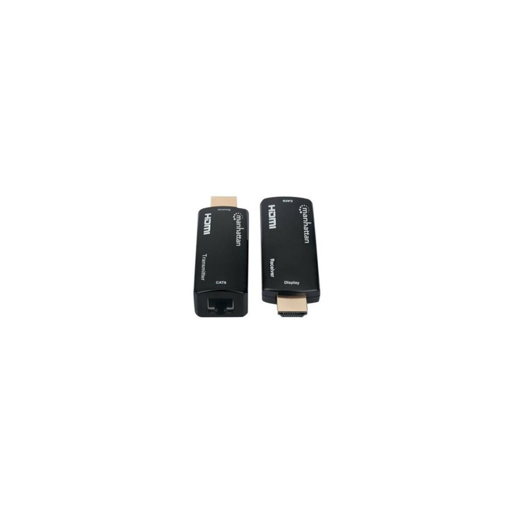 Manhattan 207539 - Trasmettitore e ricevitore AV - 60 m - Cablato - Nero - HDCP