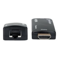 Manhattan 207539 - Trasmettitore e ricevitore AV - 60 m - Cablato - Nero - HDCP