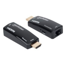 Manhattan 207539 - Trasmettitore e ricevitore AV - 60 m - Cablato - Nero - HDCP
