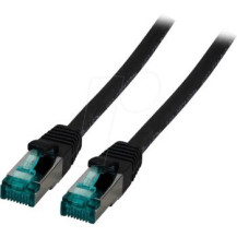 EFB Elektronik MK6001.3B - 3 m - Cat6a - S/FTP (S-STP) - RJ-45 - RJ-45 - Nero