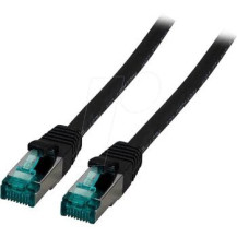 EFB Elektronik MK6001.3B - 3 m - Cat6a - S/FTP (S-STP) - RJ-45 - RJ-45 - Nero