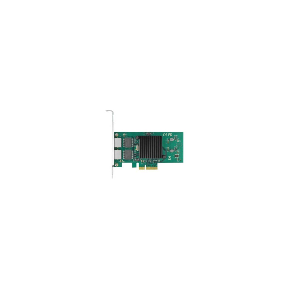 Delock 89021 - Interno - Cablato - PCI Express - Ethernet - 1000 Mbit/s - Nero - Verde - Metallico