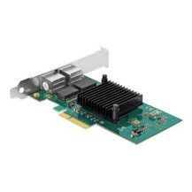 Delock 89021 - Interno - Cablato - PCI Express - Ethernet - 1000 Mbit/s - Nero - Verde - Metallico