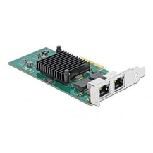 Delock 89021 - Interno - Cablato - PCI Express - Ethernet - 1000 Mbit/s - Nero - Verde - Metallico