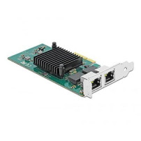 Delock 89021 - Interno - Cablato - PCI Express - Ethernet - 1000 Mbit/s - Nero - Verde - Metallico