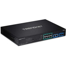 TRENDnet TPE-3012LS - Gestito - Gigabit Ethernet (10/100/1000) - Full duplex - Supporto Power over Ethernet (PoE) - Montaggio ra