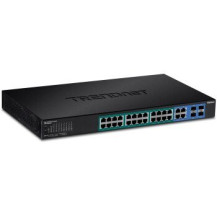 TRENDnet TPE-5028WS - Gestito - Gigabit Ethernet (10/100/1000) - Full duplex - Supporto Power over Ethernet (PoE) - Montaggio ra