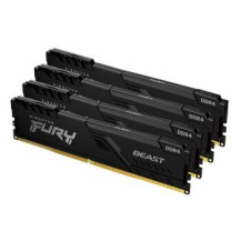Kingston Fury Beast - DDR4 - Kit - 128 GB 4 x 32 GB - DIMM 288-PIN - 3600 MHz - 128 GB - DDR4