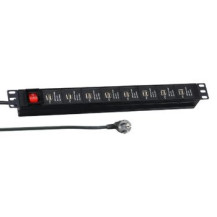 EFB Elektronik 19“ 1HE Steckdosenleiste 16 x USB mit Schalter schwarz