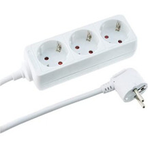 EFB Elektronik Steckdosenleiste 3 x Schutzkontakt ohne Schalter weiß