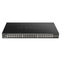 D-Link DGS-1250-52XMP Gestito L3 Supporto Power over Ethernet (PoE) Nero