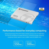 Transcend TS500GSSD225S 500GB, 2.5inch SSD, SATA3, 3D TLC