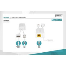 DIGITUS USB-A PoE Splitter 5V 2.5A