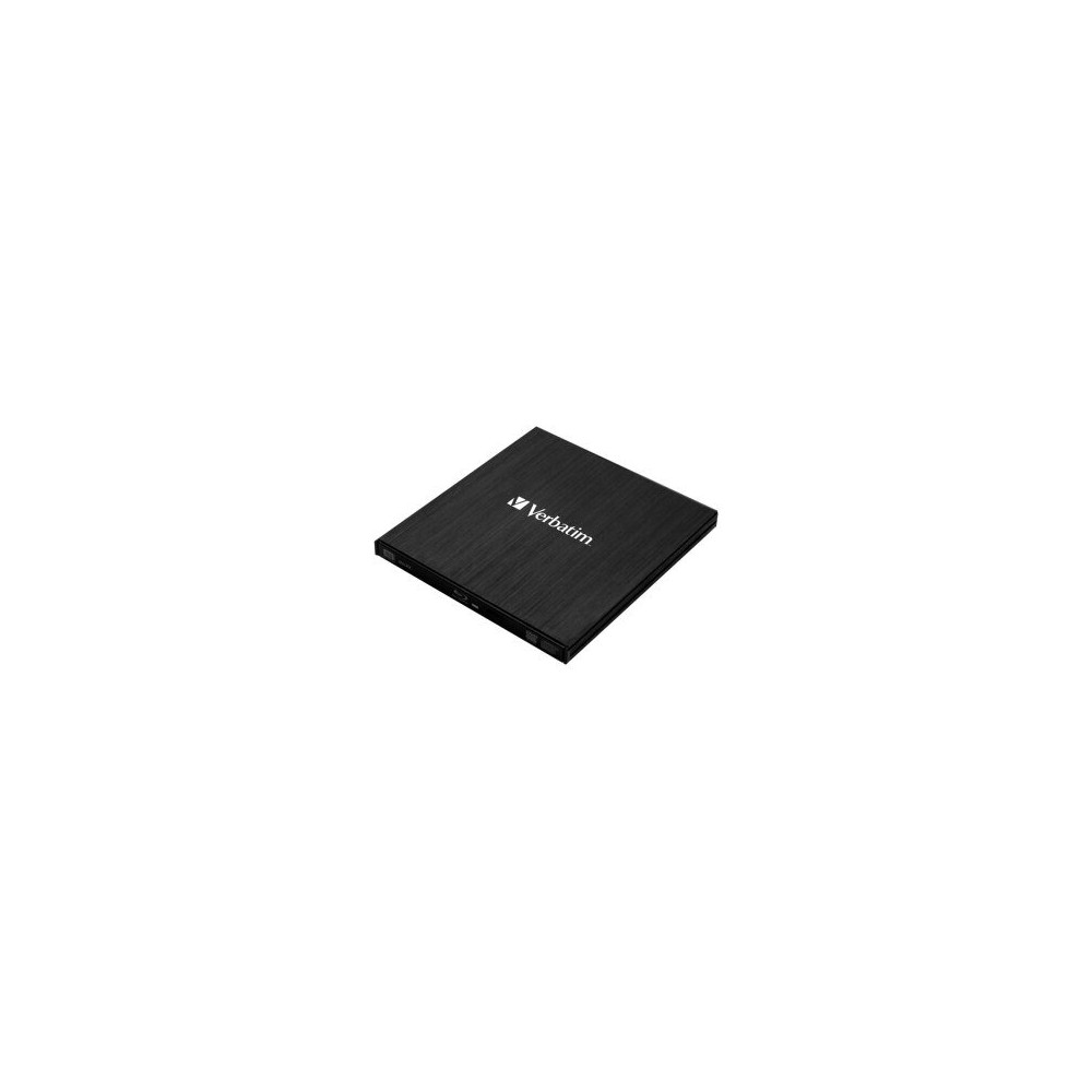 Verbatim External Slimline - Nero - Fessura - Desktop/Notebook - Blu-Ray RW - USB 3.2 Gen 1 (3.1 Gen 1) - 145 mm