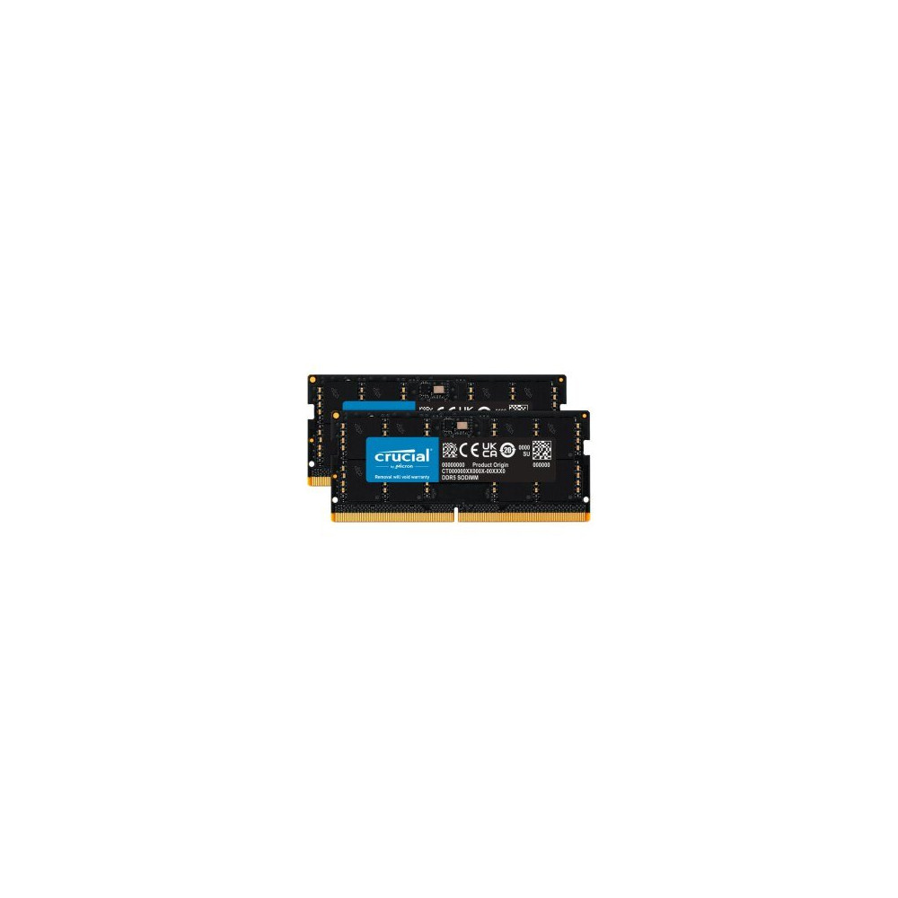 Crucial 64GB Kit 2x32GB DDR5-4800 SODIMM - 64 GB - DDR5