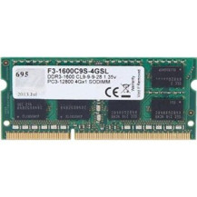 G.Skill 4GB DDR3-1600 - 4 GB - 1 x 4 GB - DDR3 - 1600 MHz - 204-pin SO-DIMM
