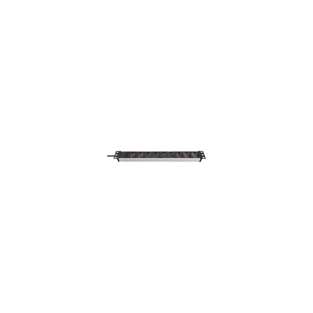 Brennenstuhl 1390007009 - 2 m - 9 presa(e) AC - Alluminio - Alluminio - Nero - 16 A - Nero
