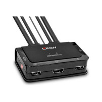 Lindy 42340 - USB - USB - HDMI - 1920 x 1080 Pixel - Nero - 1,5 m