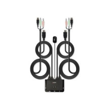Lindy 42340 - USB - USB - HDMI - 1920 x 1080 Pixel - Nero - 1,5 m