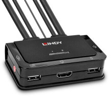 Lindy 42340 - USB - USB - HDMI - 1920 x 1080 Pixel - Nero - 1,5 m