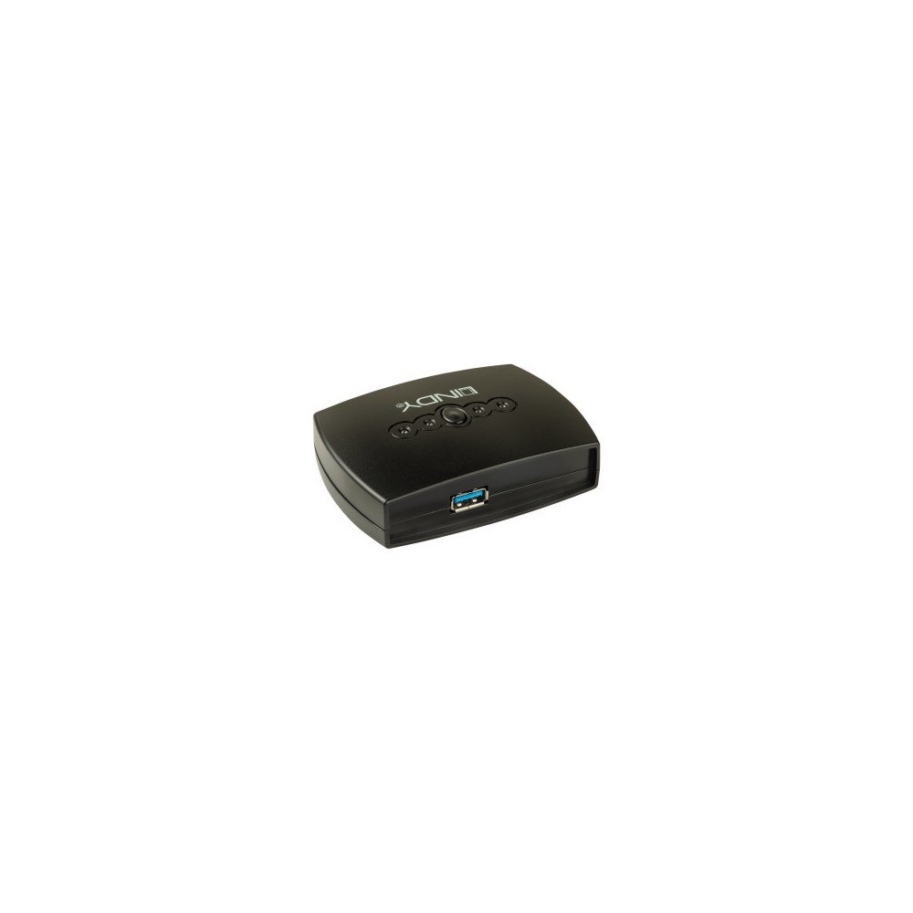 Lindy 43144 - USB di tipo B - 5000 Mbit/s - Nero