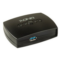 Lindy 43144 - USB di tipo B - 5000 Mbit/s - Nero