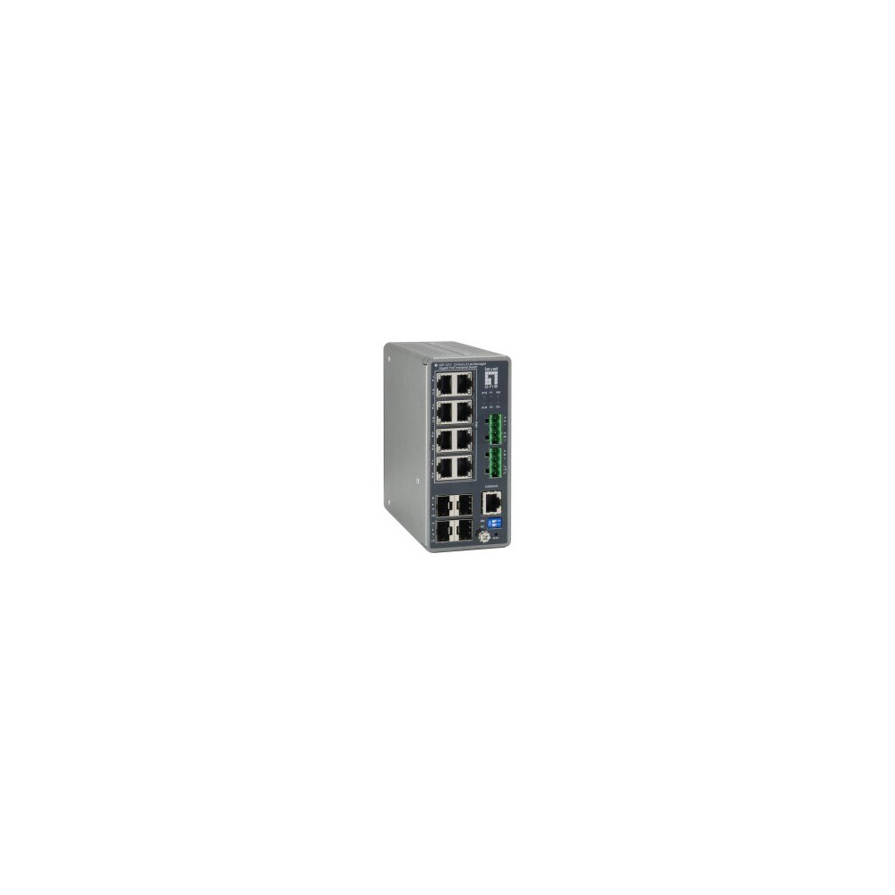 LevelOne IGP-1271 switch di rete Gestito L3 Gigabit Ethernet (10/100/1000) Supporto Power over Ethernet (PoE) Grigio