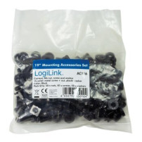 LogiLink AC116 - Kit di viti - Nero - 50 pezzo(i)